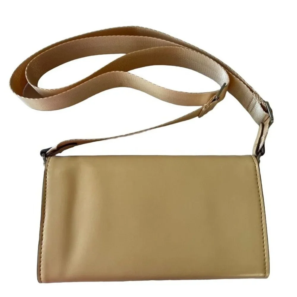 Peach Crossbody Bag Small Adjustable Strap Snap Closure A new day‎